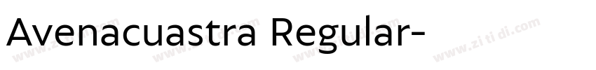 Avenacuastra Regular字体转换